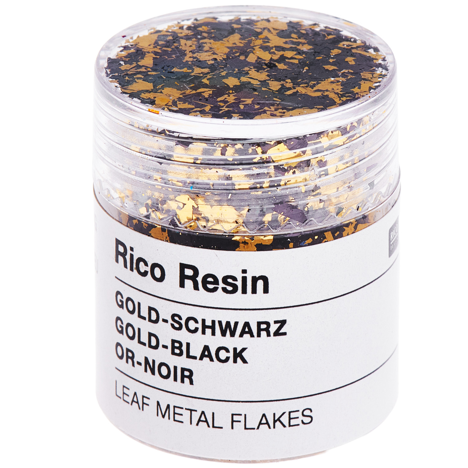 Blattmetall für Resin 5ml Farbe Gold/Schwarz von Rico Design