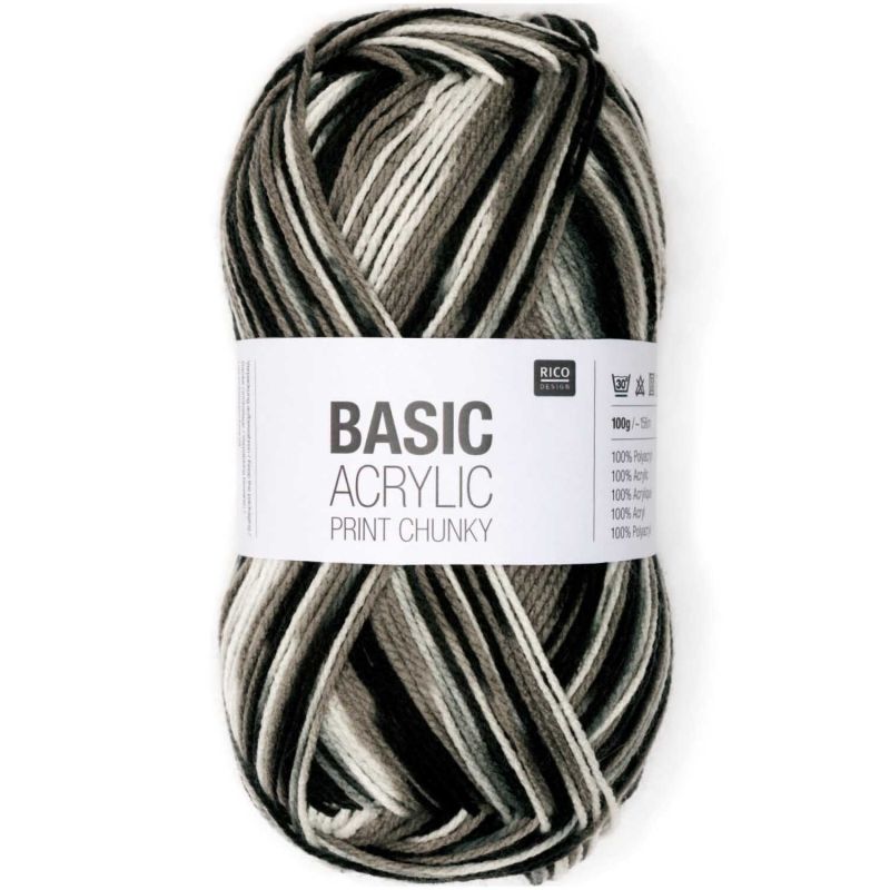 Rico Design Basic Acrylic Print chunky 100g 156m