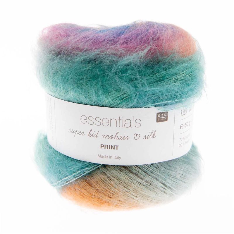 Rico Design Essentials Super Kid Mohair Loves Silk Print 50g 375m