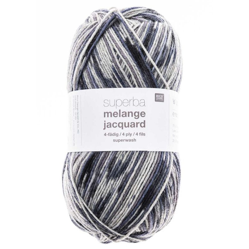 Rico Design Superba Melange Jacquard 4fädig 100g 400m